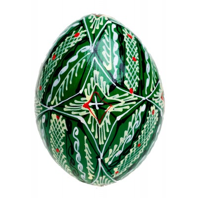 Яйцо пасхальное в стиле "писанка". Дерево, ручная роспись, лак. Львов, Западная Украина Яйцо пасхальное в стиле "писанка". Дерево, ручная роспись, лак. Львов, Западная Украина