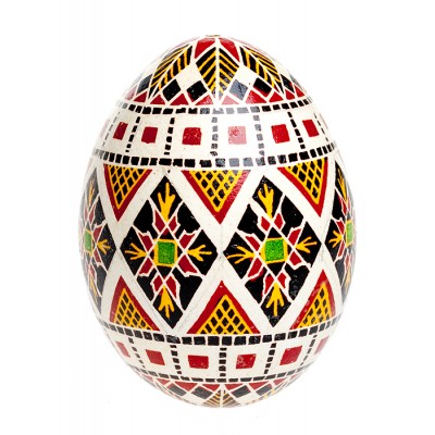Яйцо пасхальное в стиле "писанка". Натуральное куриное яйцо полое внутри, ручная роспись, лак. Львов, Западная Украина Яйцо пасхальное в стиле "писанка". Натуральное куриное яйцо полое внутри, ручная роспись, лак. Львов, Западная Украина
