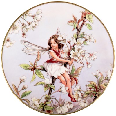 Сесиль Мари Бейкер "Фея вишни", декоративная тарелка. Фарфор, деколь с подрисовкой, золочение. Gresham, Великобритания, 1989 год