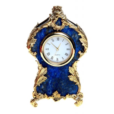 "Сентябревъ". Часы настольные "Бовари". Бронза, литье, чеканка, мрамор, полировка. Ручная работа. "Сентябревъ", Россия