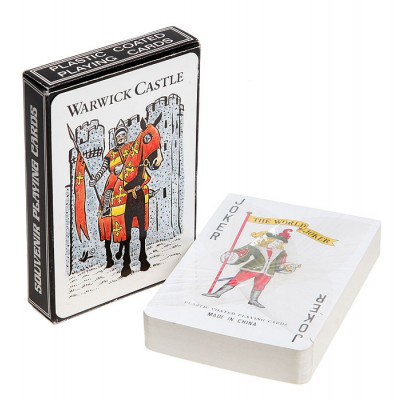 Игральные карты "Warwick Castle". Колода 52 карты и 2 джокера. Китай, 1990-е гг.