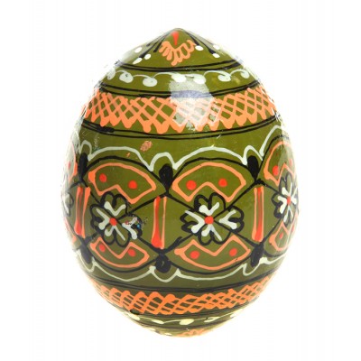 Яйцо пасхальное в стиле "писанка". Дерево, ручная роспись, лак. Львов, Западная Украина Яйцо пасхальное в стиле "писанка". Дерево, ручная роспись, лак. Львов, Западная Украина