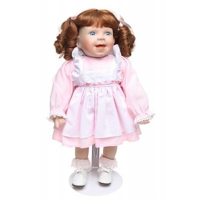 Кукла коллекционная "Келли", на подставке. Фарфор, ткани, мягконабивной наполнитель, ручная работа. Ashton Drake, США, 1980-е гг.