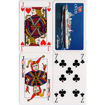 Игральные карты "OVDS". Колода 52 карты и 2 джокера. Западная Европа, 1980-е гг.