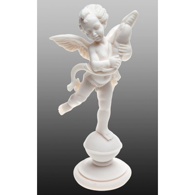 Статуэтка "Амур с дельфином", для украшения интерьера. Литьевой мрамор, ручная работа. Высота 32 см. Maska Statues, Греция, 2012 год Статуэтка "Амур с дельфином", для украшения интерьера. Литьевой мрамор, ручная работа. Высота 32 см. Maska Statues, Греция, 2012 год