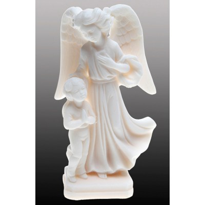 Статуэтка "Ангел хранитель для мальчика", для украшения интерьера. Литьевой мрамор, ручная работа. Высота 15 см. Maska Statues, Греция, 2012 год Статуэтка "Ангел хранитель для мальчика", для украшения интерьера. Литьевой мрамор, ручная работа. Высота 15 см. Maska Statues, Греция, 2012 год