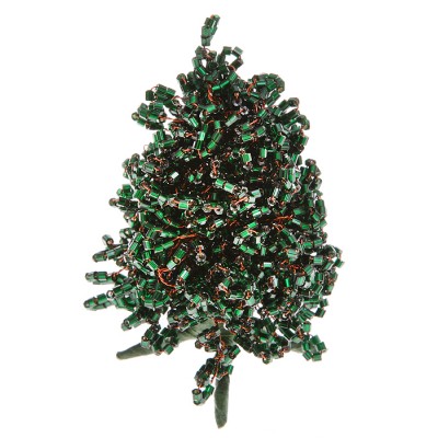 Новогодний сувенир настольный "Елочка". Бисер темно-зеленый. Ручная работа. Мастерская бисероплетения Кашуба. Россия Новогодний сувенир настольный "Елочка". Бисер темно-зеленый. Ручная работа. Мастерская бисероплетения Кашуба. Россия