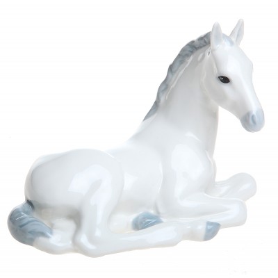 Статуэтка "Белая лошадь". Фарфор, роспись, ручная работа. Россия