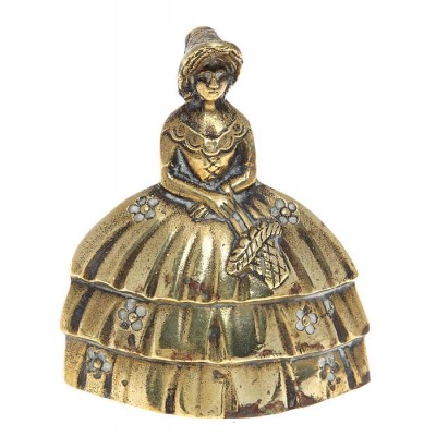 Колокольчик "Дама с корзинкой". Латунь. Великобритания, первая половина ХХ века Колокольчик "Дама с корзинкой". Латунь. Великобритания, первая половина ХХ века