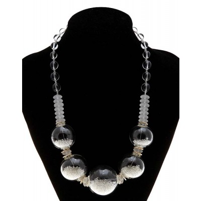 Колье "Прозрачные шары". Муранское стекло, бисер, ручная работа. Murano, Италия (Венеция) Колье "Прозрачные шары". Муранское стекло, бисер, ручная работа. Murano, Италия (Венеция)