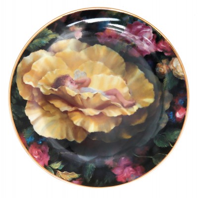 Декоративная тарелка "Сладкие грезы", Фарфор, винтаж, Danbury Mint, Великобритания, 1990-е гг. Декоративная тарелка "Сладкие грезы", Фарфор, винтаж, Danbury Mint, Великобритания, 1990-е гг.