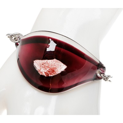 Браслет "Франческа". Муранское стекло фиолетового цвета, шнурок из каучука, ручная работа. Murano, Италия (Венеция) Браслет "Франческа". Муранское стекло фиолетового цвета, шнурок из каучука, ручная работа. Murano, Италия (Венеция)