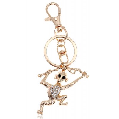 Брелок для ключей "Веселая обезьянка" от D.Mari. Прозрачные стразы, бижутерный сплав золотого тона. Гонконг Брелок для ключей "Веселая обезьянка" от D.Mari. Прозрачные стразы, бижутерный сплав золотого тона. Гонконг