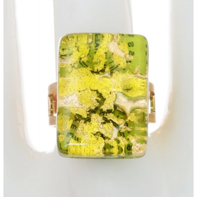 Кольцо коктейльное "Органза". Муранское стекло, бижутерный сплав золотого тона, ручная работа. Murano, Италия (Венеция) Кольцо коктейльное "Органза". Муранское стекло, бижутерный сплав золотого тона, ручная работа. Murano, Италия (Венеция)