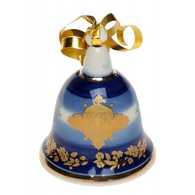 Колокольчик "Верба". Фарфор, деколь, золочение, заливка, ручная работа. Россия Колокольчик "Верба". Фарфор, деколь, золочение, заливка, ручная работа. Россия