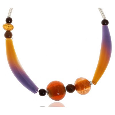 Колье "Каролина". Муранское стекло, каучук, ручная работа. Murano, Италия (Венеция) Колье "Каролина". Муранское стекло, каучук, ручная работа. Murano, Италия (Венеция)