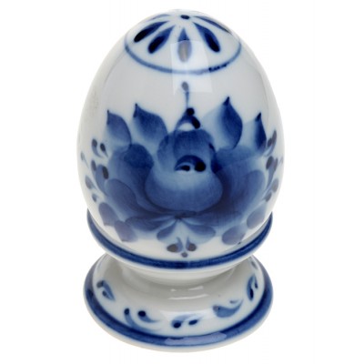 Яйцо пасхальное. Фарфор, роспись, глазуровка. Ручная работа. Гжельский фарфорорвый завод, Россия, 2000-е г. Яйцо пасхальное. Фарфор, роспись, глазуровка. Ручная работа. Гжельский фарфорорвый завод, Россия, 2000-е г.