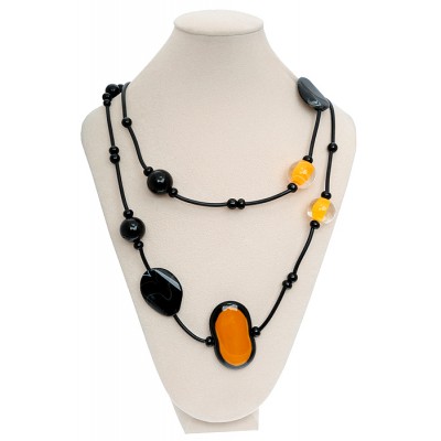 Колье "Гаити". Муранское стекло, каучук, ручная работа. Murano, Италия (Венеция) Колье "Гаити". Муранское стекло, каучук, ручная работа. Murano, Италия (Венеция)