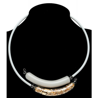 Колье "Золотое лето". Муранское стекло, каучук, ручная работа. Murano, Италия (Венеция) Колье "Золотое лето". Муранское стекло, каучук, ручная работа. Murano, Италия (Венеция)