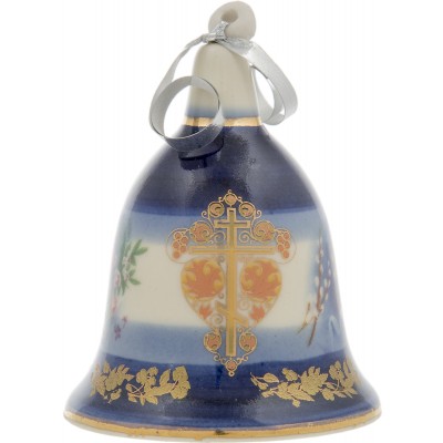 Колокольчик "Вербное воскресенье". Фарфор, деколь, золочение, ручная работа. Россия Колокольчик "Вербное воскресенье". Фарфор, деколь, золочение, ручная работа. Россия