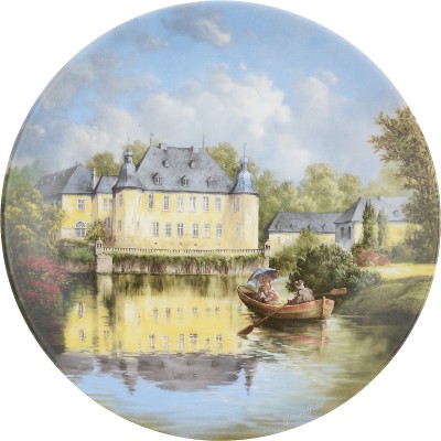 Декоративная тарелка "Гордый Дейк", Фарфор, винтаж, Royal Tettau, Германия, 1990 год Декоративная тарелка "Гордый Дейк", Фарфор, винтаж, Royal Tettau, Германия, 1990 год