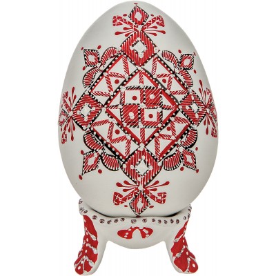 Яйцо пасхальное на подставке. Керамика, роспись, цветные эмали, ручная работа. Россия