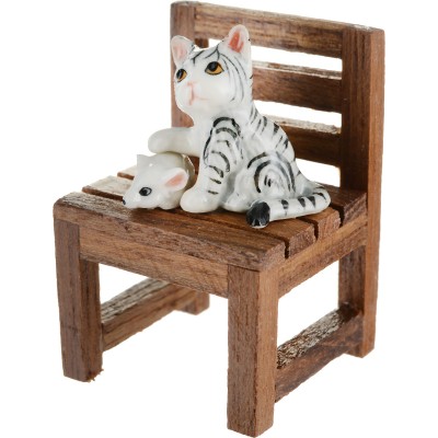 Статуэтка миниатюрная "Кошки-мышки". Фарфор, роспись, ручная работа. Высота 5 см. Таиланд Статуэтка миниатюрная "Кошки-мышки". Фарфор, роспись, ручная работа. Высота 5 см. Таиланд