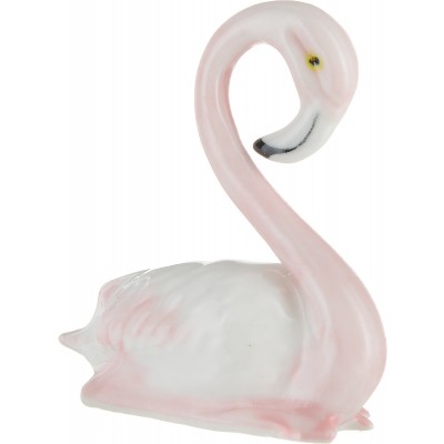 Статуэтка миниатюрная "Фламинго". Фарфор, роспись, ручная работа. Высота 4 см. Таиланд Статуэтка миниатюрная "Фламинго". Фарфор, роспись, ручная работа. Высота 4 см. Таиланд