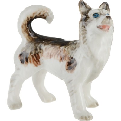 Статуэтка миниатюрная "Хаски". Фарфор, роспись, ручная работа. Высота 5 см. Таиланд Статуэтка миниатюрная "Хаски". Фарфор, роспись, ручная работа. Высота 5 см. Таиланд