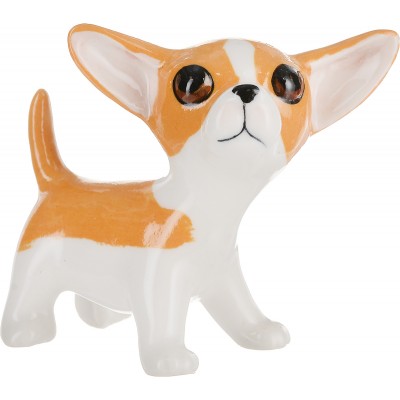 Статуэтка миниатюрная "Чихуахуа". Фарфор, роспись, ручная работа. Высота 5 см. Таиланд Статуэтка миниатюрная "Чихуахуа". Фарфор, роспись, ручная работа. Высота 5 см. Таиланд