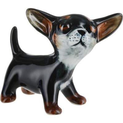 Статуэтка миниатюрная "Чихуахуа". Фарфор, роспись, ручная работа. Высота 5 см. Таиланд Статуэтка миниатюрная "Чихуахуа". Фарфор, роспись, ручная работа. Высота 5 см. Таиланд