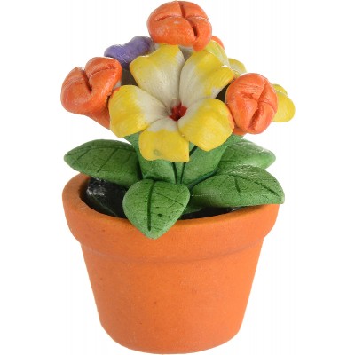 Статуэтка миниатюрная "Цветок в горшке". Керамика, роспись, ручная работа. Высота 4 см. Таиланд Статуэтка миниатюрная "Цветок в горшке". Керамика, роспись, ручная работа. Высота 4 см. Таиланд