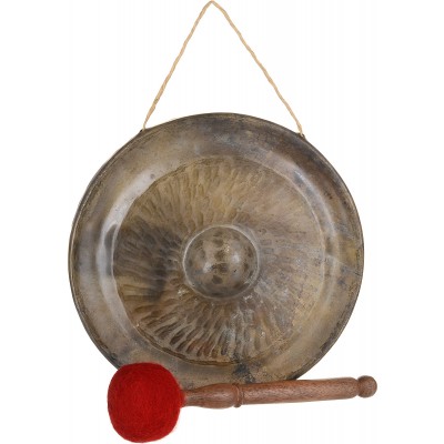 Гонг для медитации. Латунь, чеканка, дерево. диаметр 25 см. Вьетнам, первая половина ХХ века