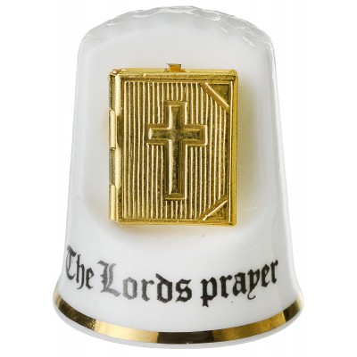 Наперсток коллекционный "The Lords prayer". Фарфор, деколь. Великобритания, 1980 -е гг