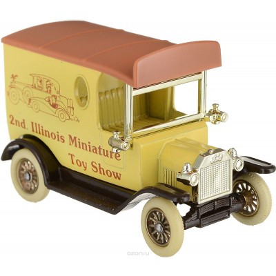 Модель английского фургона с рекламой "2nd IIIinnois Miniature. Toy Show". Металл, пластик. Lledo, Великобритания, 1990-е гг.