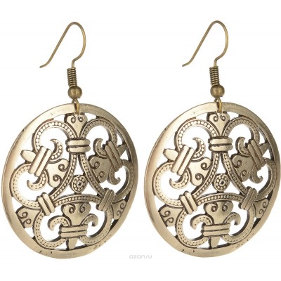 Серьги "Вязь". Латунь, ручная работа. Россия Серьги "Вязь". Латунь, ручная работа. Россия