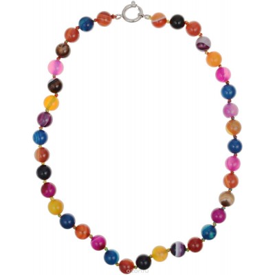 Бусы "Цветные сны". Натуральный бразильский агат. Индия Бусы "Цветные сны". Натуральный бразильский агат. Индия