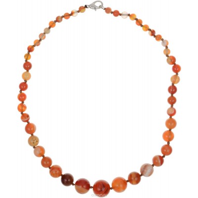 Бусы "Сердоликовая бухта". Натуральный сердолик. Индия Бусы "Сердоликовая бухта". Натуральный сердолик. Индия