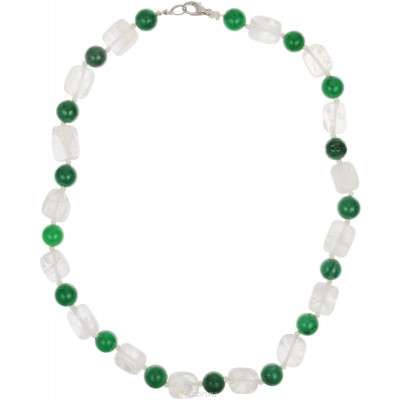 Бусы "Дарина". Натуральный кварц и хризопраз. Индия Бусы "Дарина". Натуральный кварц и хризопраз. Индия