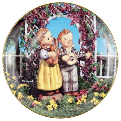 Тарелка декоративная "Маленькие музыканты". Фарфор, деколь, золочение. Hummel/ Goebel, Швейцария, вторая половина ХХ века