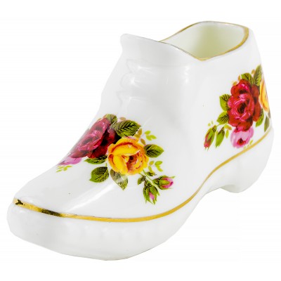 Башмачок декоративный . Фарфор, деколь, золочение. Finsbury, Великобритания, 1960-е гг. Башмачок декоративный . Фарфор, деколь, золочение. Finsbury, Великобритания, 1960-е гг.