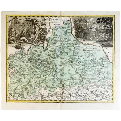 Карта Германии (Нижняя Саксония). Германия, начало XVIII века