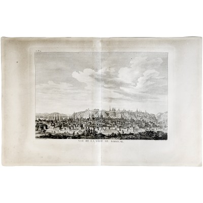 Вид города Тобольска. Резцовая гравюра. Франция, 1790 год