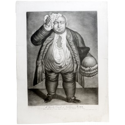 Толстяк. Меццо-тинто. Англия, середина XVIII века