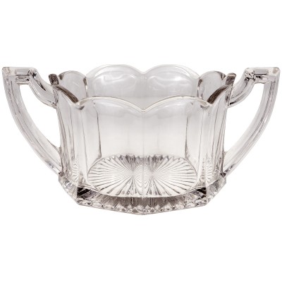 Сахарница эпохи и стиля Арт Деко. Стекло, Chippendale glass, Великобритания, 1930-е гг.