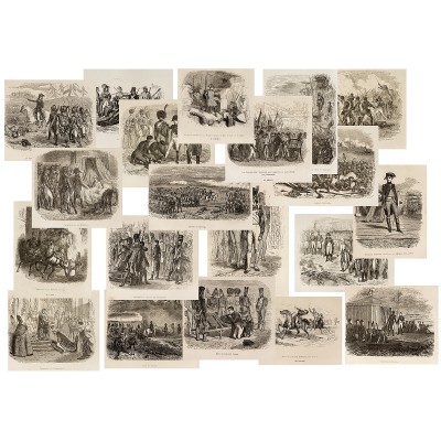 "Из жизни Наполеона". Комплект из 20 гравюр. Франция, около 1850 года