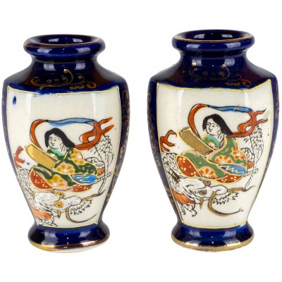 Пара миниатюрных ваз. Фарфор. Mikado, Япония, середина 20 века