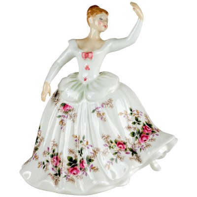 Винтажная статуэтка "Ширли". Ангийский фарфор. Высота 20 см. Royal Doulton, Великобритания, 1984 год