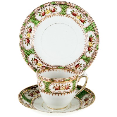 Чайное трио "Елизавета". Английский фарфор, конец 19 века
