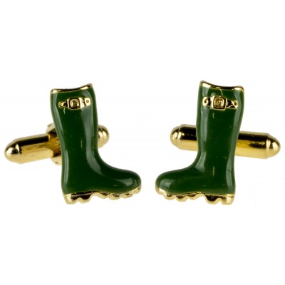 Винтажные запонки "Сапожки". Металл золотого тона, эмаль. Великобритания, 1970-е гг. Винтажные запонки "Сапожки". Металл золотого тона, эмаль. Великобритания, 1970-е гг.